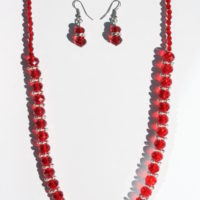 Crystal Beaded Necklace Set