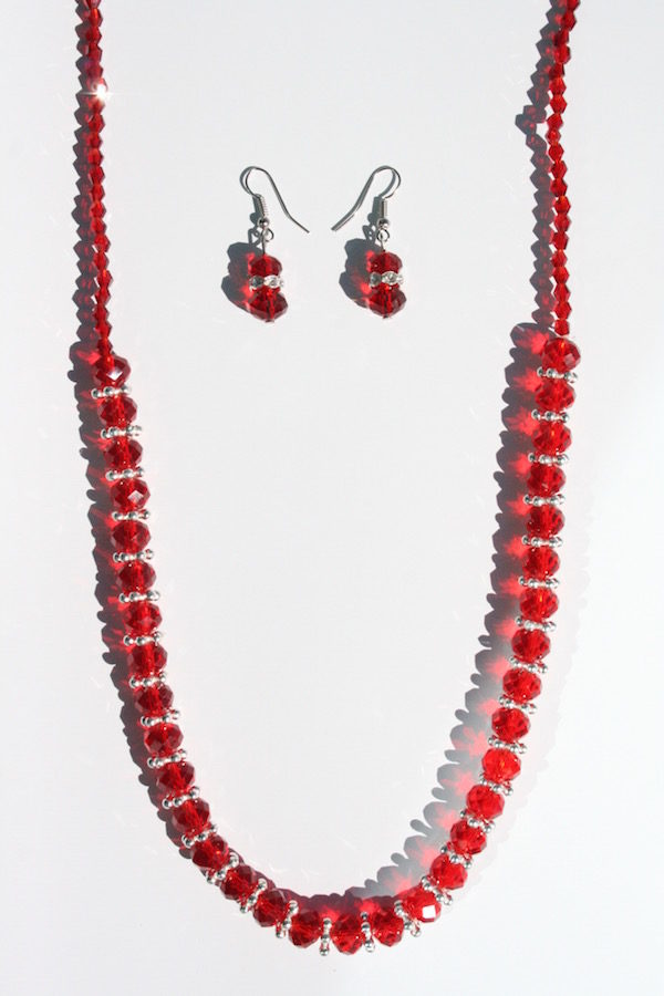 Crystal Beaded Necklace Set