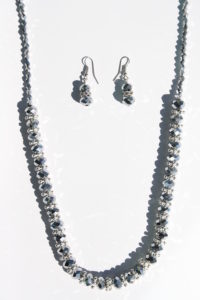 Crystal Beaded Necklace Set