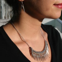 Beaded Spike Necklace Set