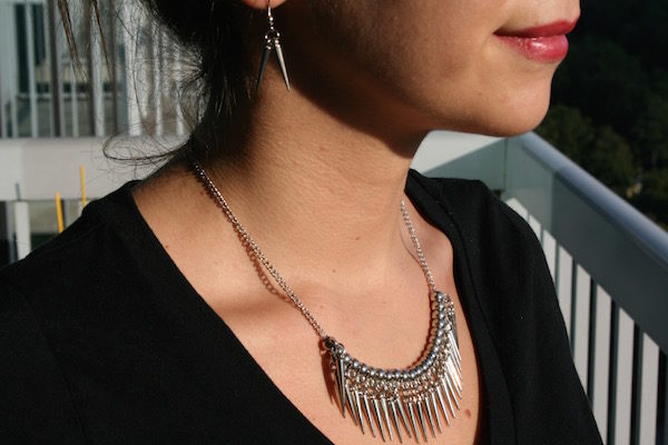 Beaded Spike Necklace Set