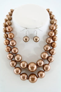 Layered Bead Necklace Set