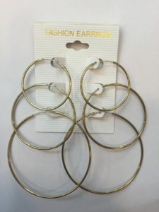 Yellow Gold Plated Hoop Earrings