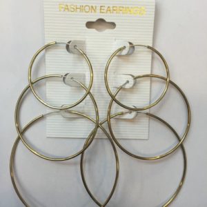 Yellow Gold Plated Hoop Earrings