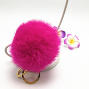 Fur Pom Pom Key Chain