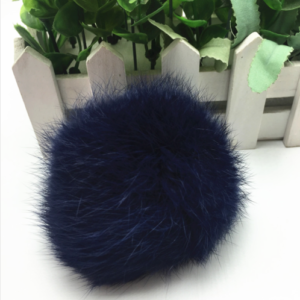 Rabbit Fur Pom Pom Key Chain