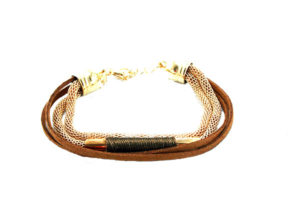 Layered Mesh Chain- Brown