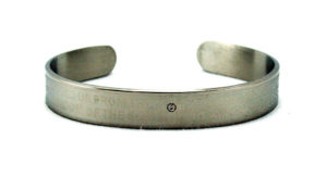 Stainless Steel Religious Silver Cuff Bracelet - Colossians 1:13
