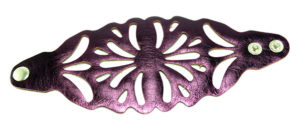 Wrap-Snap Leather Bracelet - Splash - Purple