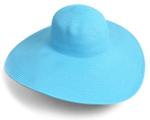 Straw Hat - Turquoise