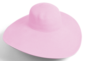 Straw Hat - Light Pink