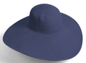 Straw Hat - Navy