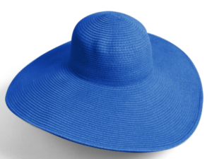Straw Hat - Royal Blue