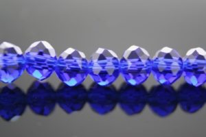 Crystal Elastic Necklace - Royal Blue