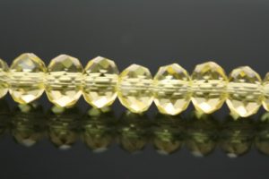 Crystal Elastic Necklace - Light Topaz