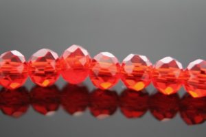 Crystal Elastic Necklace - Red