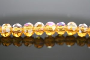 Crystal Elastic Necklace - Iridescent Dark Topaz