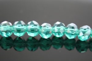 Crystal Elastic Necklace - Teal