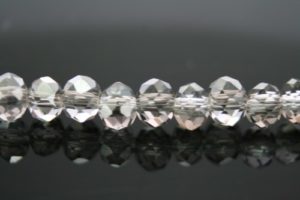 Crystal Elastic Necklace - Iridescent Smokey Gray