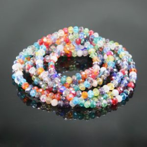Crystal Elastic Necklace - Multi