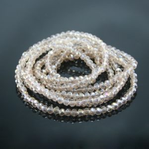 Crystal Elastic Necklace - Champagne