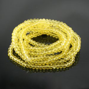 Crystal Elastic Necklace - Yellow