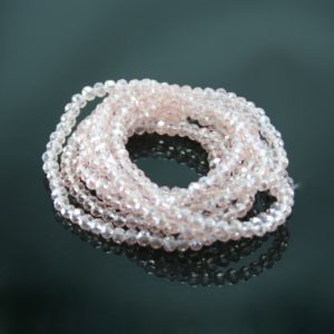 Crystal Elastic Necklace - Vintage Rose Pink