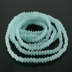 Crystal Elastic Necklace - Aquamarine