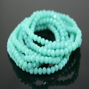Crystal Elastic Necklace - Turquoise