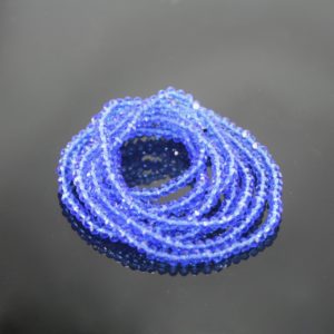 Crystal Elastic Necklace - Blue