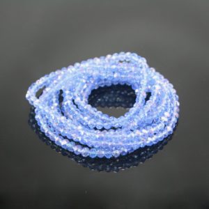 Crystal Elastic Necklace - Iridescent Blue