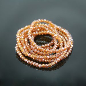Crystal Elastic Necklace - Iridescent Dark Topaz