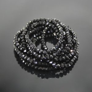 Crystal Elastic Necklace - Black