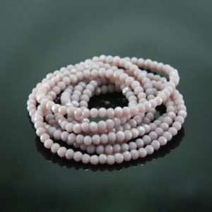 Crystal Elastic Necklace - Mauve