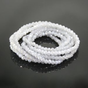 Crystal Elastic Necklace - Ice Gray