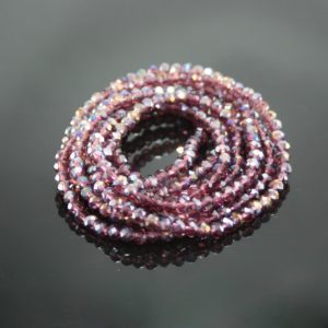 Crystal Elastic Necklace - Iridescent Purple