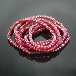 Crystal Elastic Necklace - Iridescent Plum