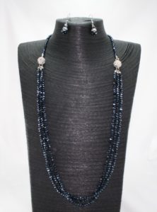 Crystal Magnetic Necklace - Hematite