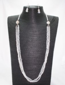 Crystal Magnetic Necklace - Clear