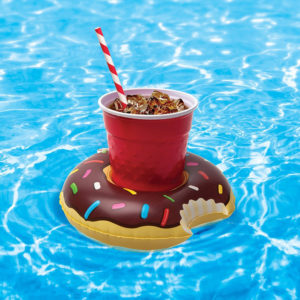 Drink Holder Float - Chocolate Covered Donut
