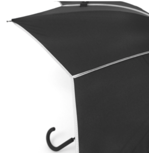 Black & Silver Umbrella with Pointed Canopy