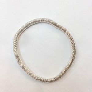 Italian Mesh Bracelet - Light Silver