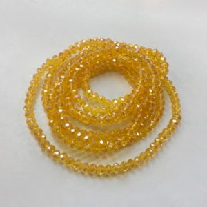 Crystal Elastic Necklace - Tangerine